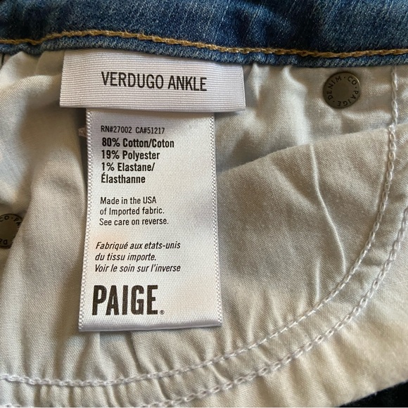 Paige Verdugo Ankle Jeans Size 28 - EUC - Picture 7 of 9